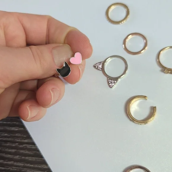 13 PC Girls' Stackable Rings Bundle - Picture 6 of 8